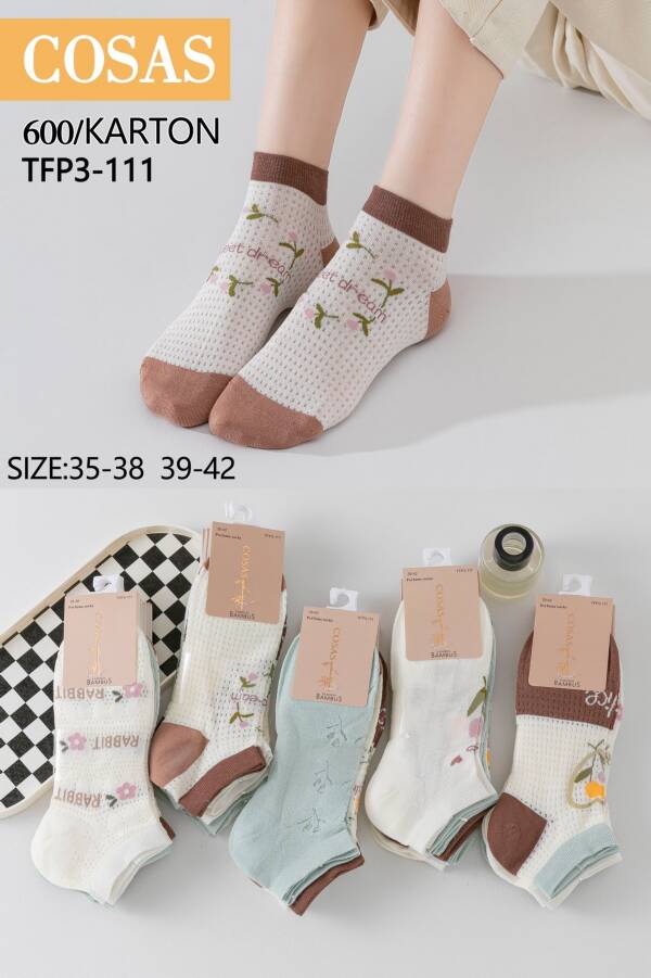 Skarpety damskie Roz 35-42, Mix kolor Paczka 40 szt